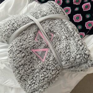 Delta Zeta embroidered blanket